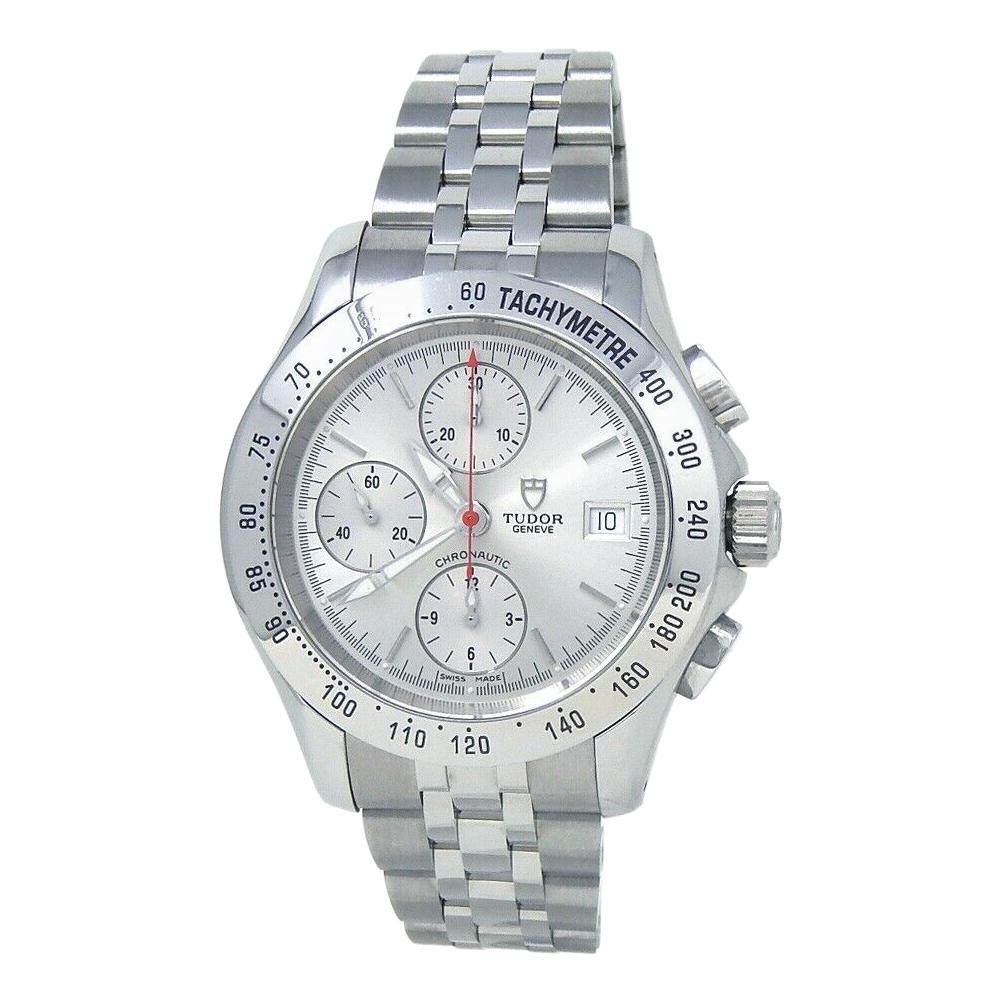 Tudor Chronautic Chronograph Stainless Steel Automatic Men's Watch 79380P For Sale