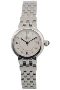 Tudor Clair De Rose Date 26mm Steel White Dial Box+Papers 2021 Ref: 35200