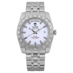 Tudor Classic Date-Day 41mm Steel White Dial Automatic Men Watch 23010