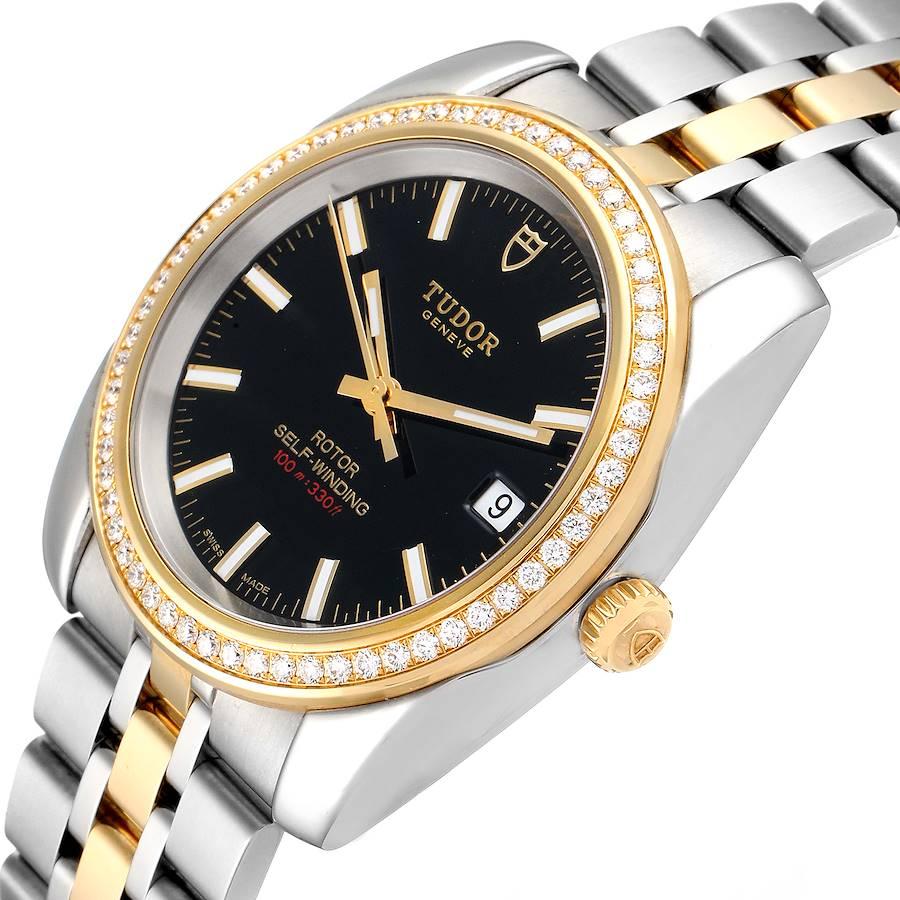 Tudor Classic Date Steel Yellow Gold Diamond Mens Watch 21023 Unworn For Sale 1