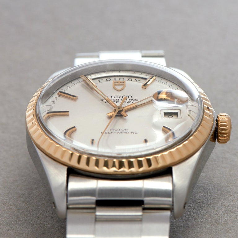 Men's Tudor Date Day 0 7017/0 Men Yellow Gold & Stainless Steel Jumbo' Watch