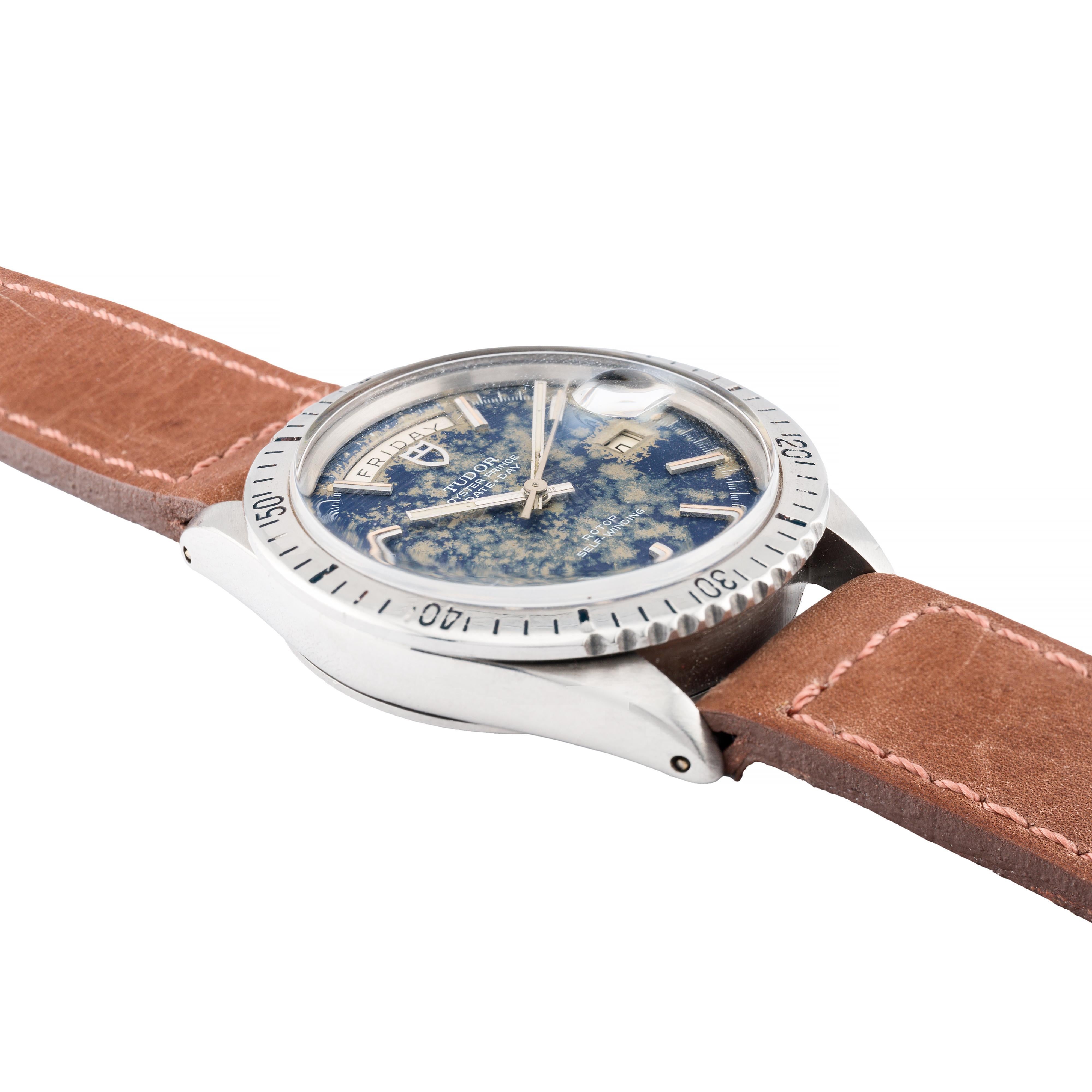 Reloj de pulsera Tudor Day Date 7020/0 Incredible Patina Vintage Mens 39mm en Excelente Estado en Boston, MA