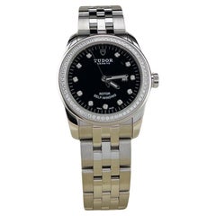Tudor Glamour Date 53020 31mm Factory Diamond Dial Diamond Bezel Box Papers