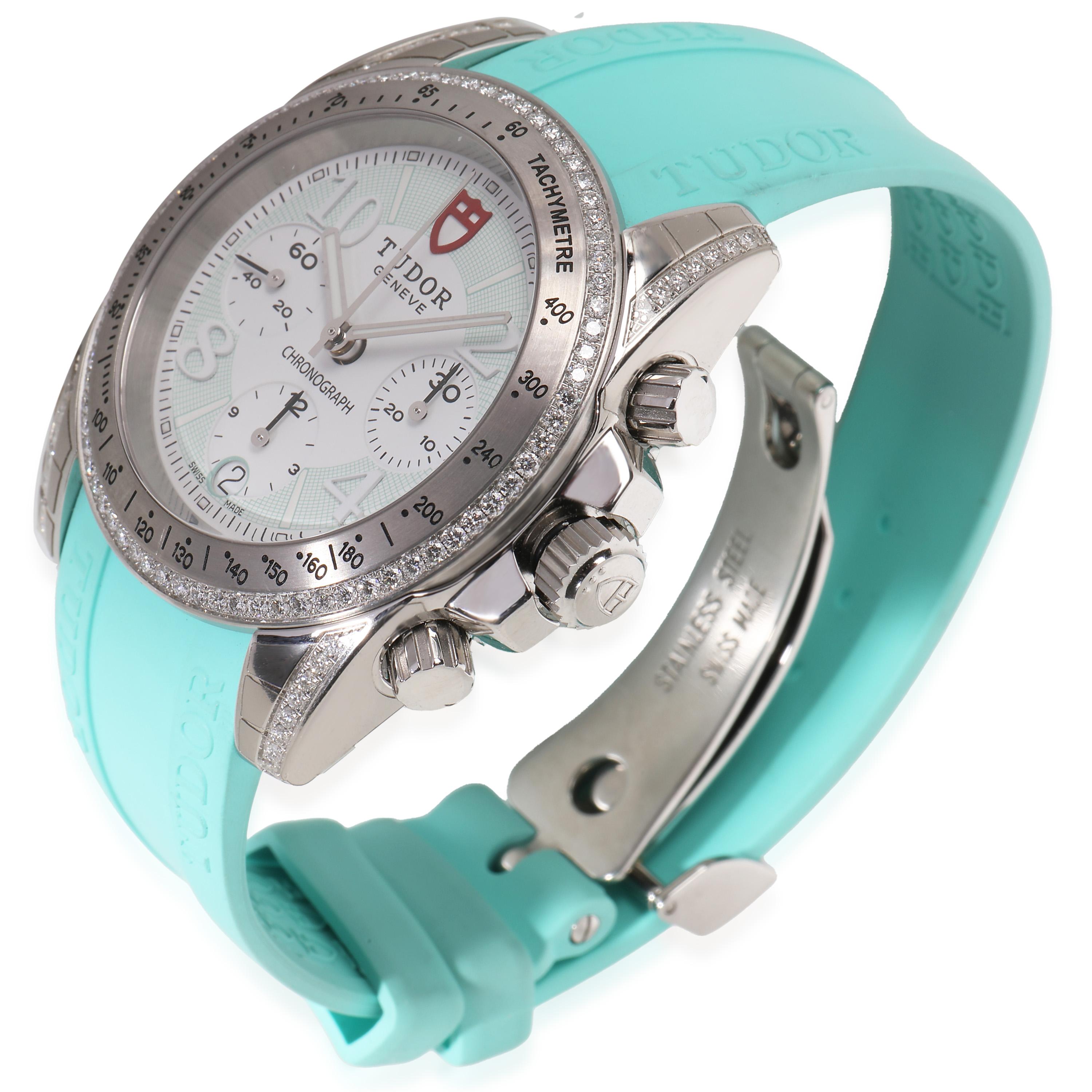 Tudor Grantour Chrono 20310 Montre unisexe  Acier inoxydable 0.5 ct. pt. Excellent état - En vente à New York, NY
