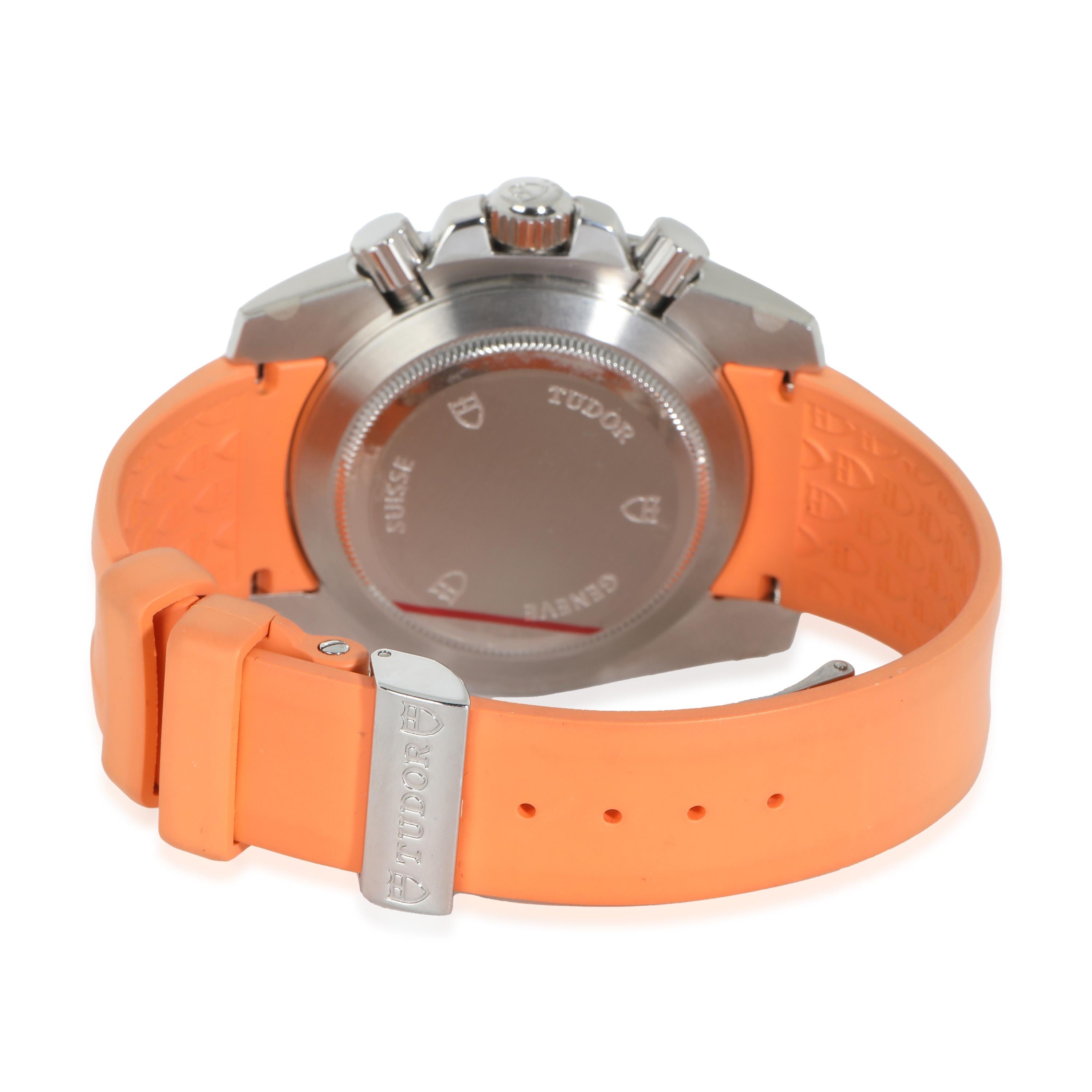 Tudor Grantour Chrono 20310 Women's Watch in  Stainless Steel 0.5 CTW

SKU: 143039

PRIMARY DETAILS
Brand: Tudor
Model: Grantour Chrono
Country of Origin: Switzerland
Movement Type: Mechanical: Automatic/Kinetic
Year of Manufacture: