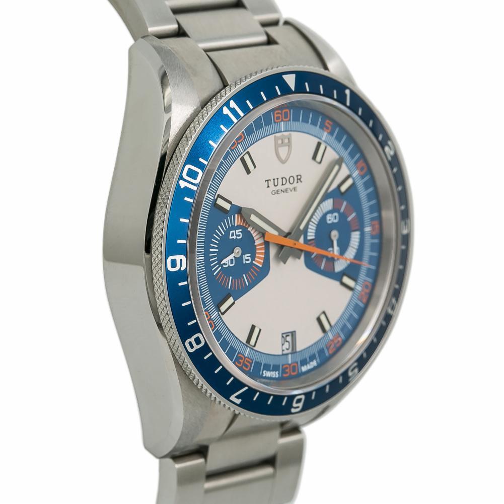 Tudor Heritage 70330, Blue Dial, Certified and Warranty In Excellent Condition In Miami, FL