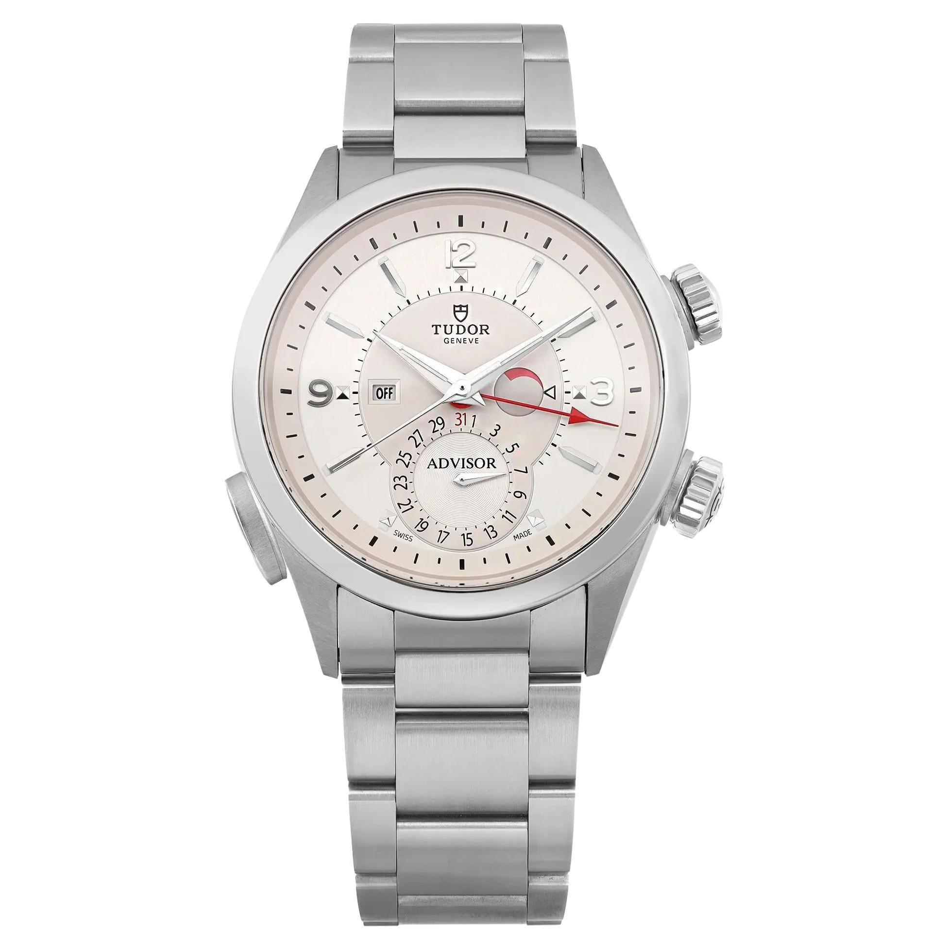 Tudor Heritage Advisor 42mm Steel Silver Dial Men Automatic Watch 79620T-95740