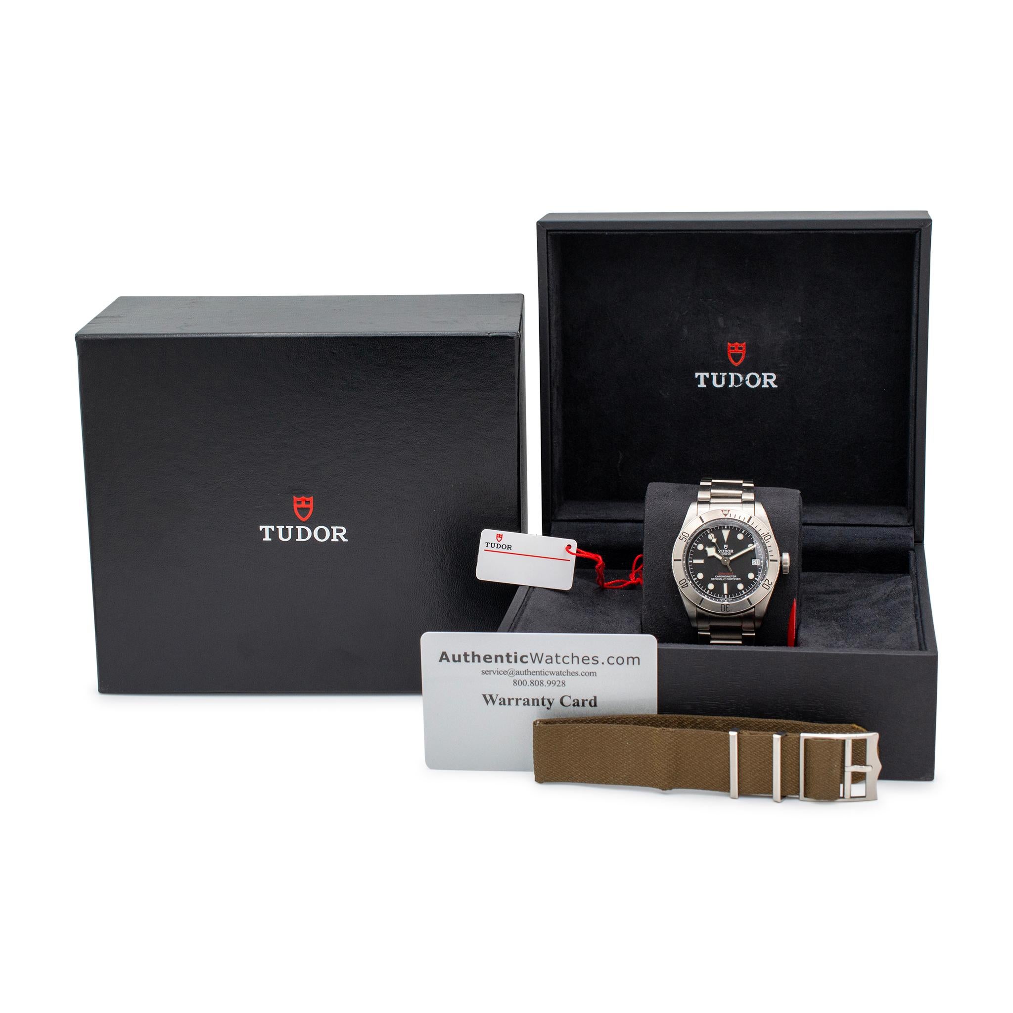 Tudor Heritage Black Bay 41MM M79730 Black Stainless Steel Men’s Watch For Sale 3