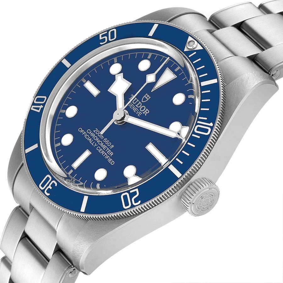 Men's Tudor Heritage Black Bay Blue Dial Bezel Steel Mens Watch 79030