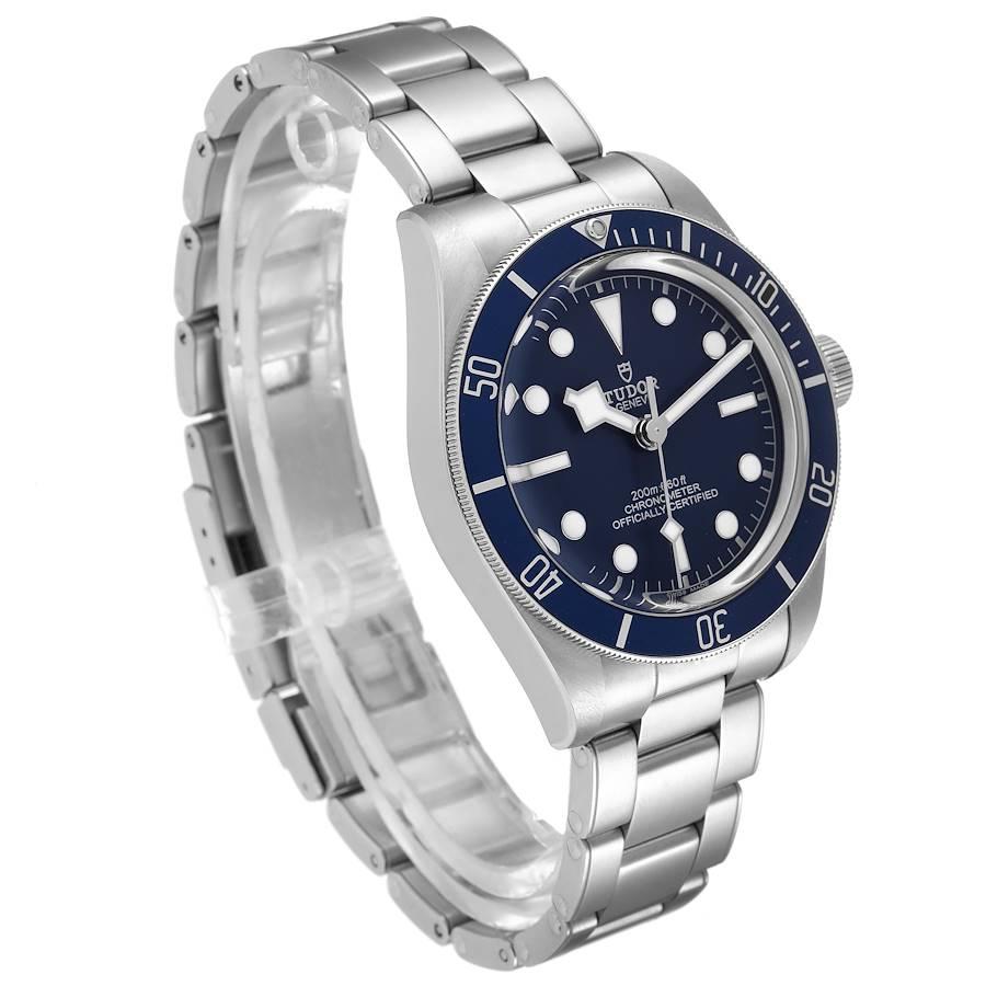 Tudor Heritage Black Bay Blue Dial Lünette Stahl Herrenuhr 79030 ungetragen im Zustand „Hervorragend“ im Angebot in Atlanta, GA