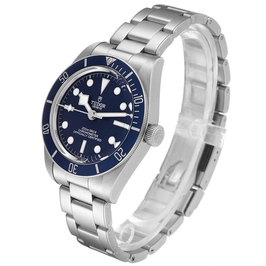 Tudor Heritage Black Bay Blue Dial Lünette Stahl Herrenuhr 79030 ungetragen im Angebot 1