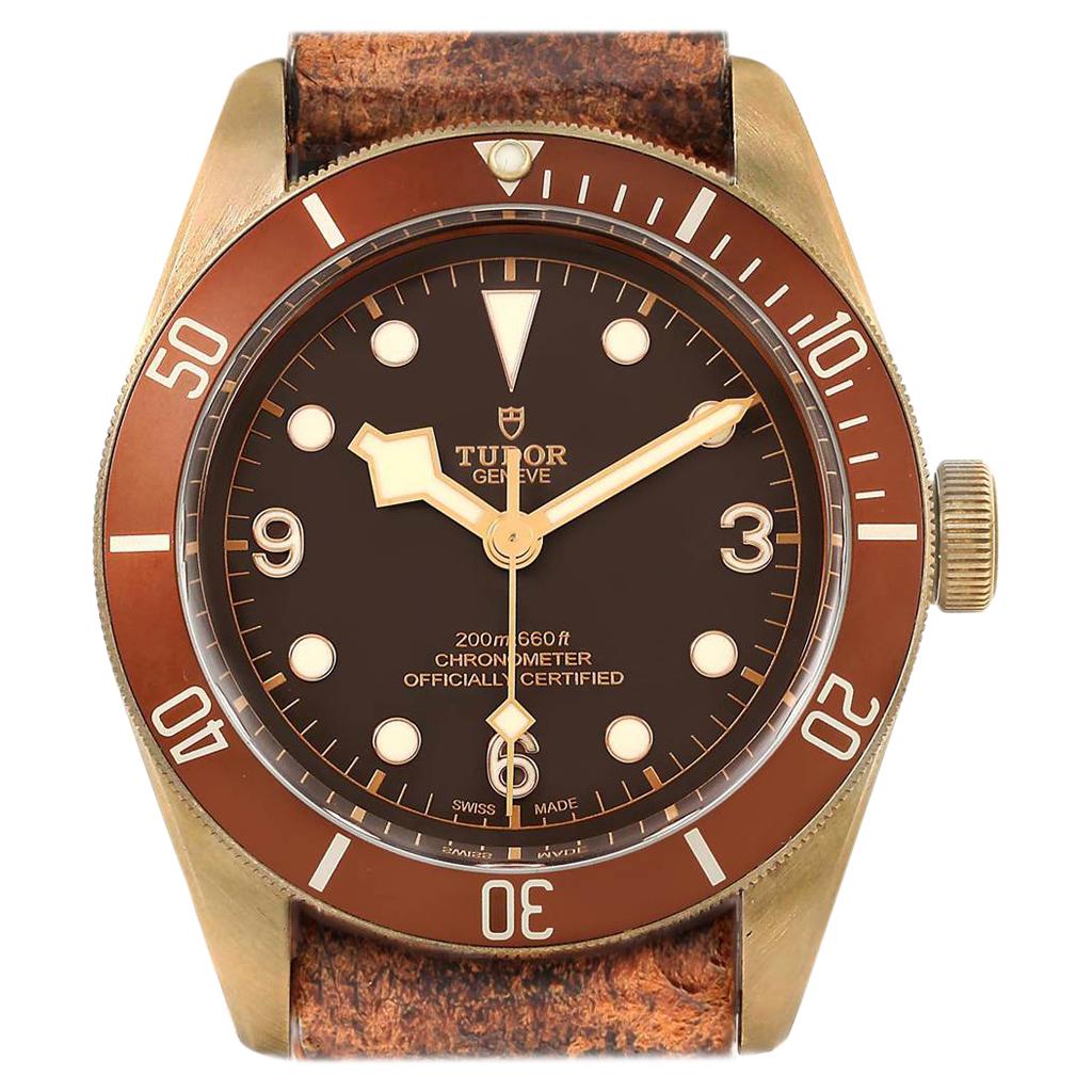 Tudor Heritage Black Bay Bronze Dial Men's Watch 79250 Box Card For Sale