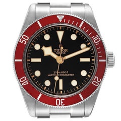 Tudor Heritage Montre noire Bay Bourgogne à lunette en acier pour hommes 7941A1A0 Boîte Card