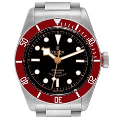 Tudor Heritage Black Bay Burgundy Bezel Steel Watch 79220R Box Card
