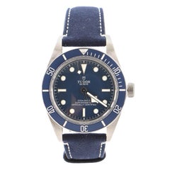 Tudor Heritage Black Bay Fifty-Eight Automatic Watch Stainless Steel and Leather