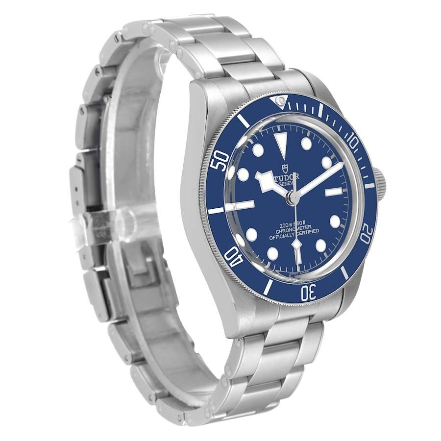 Tudor Heritage Schwarz Bay Fifty-Eight Blue Dial Stahl-Herrenuhr 79030 Box Card im Zustand „Hervorragend“ im Angebot in Atlanta, GA