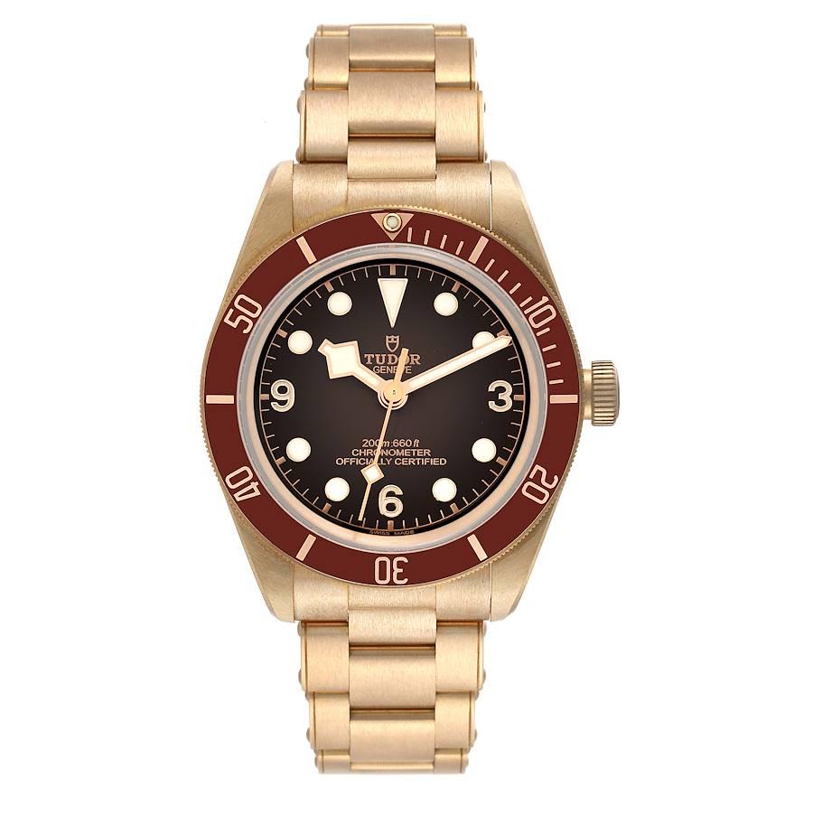 Tudor Heritage Black Bay Fifty Eight Brown Dial Bronze Mens Watch 79012 Unworn. Automatic self-winding movement. Bronze oyster case 39.0 mm in diameter. Tudor logo on the crown. Unidirectional rotating bezel with brown insert. Scratch resistant