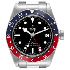 Tudor Heritage Black Bay GMT Pepsi Bezel Steel Mens Watch 79830RB Box Card