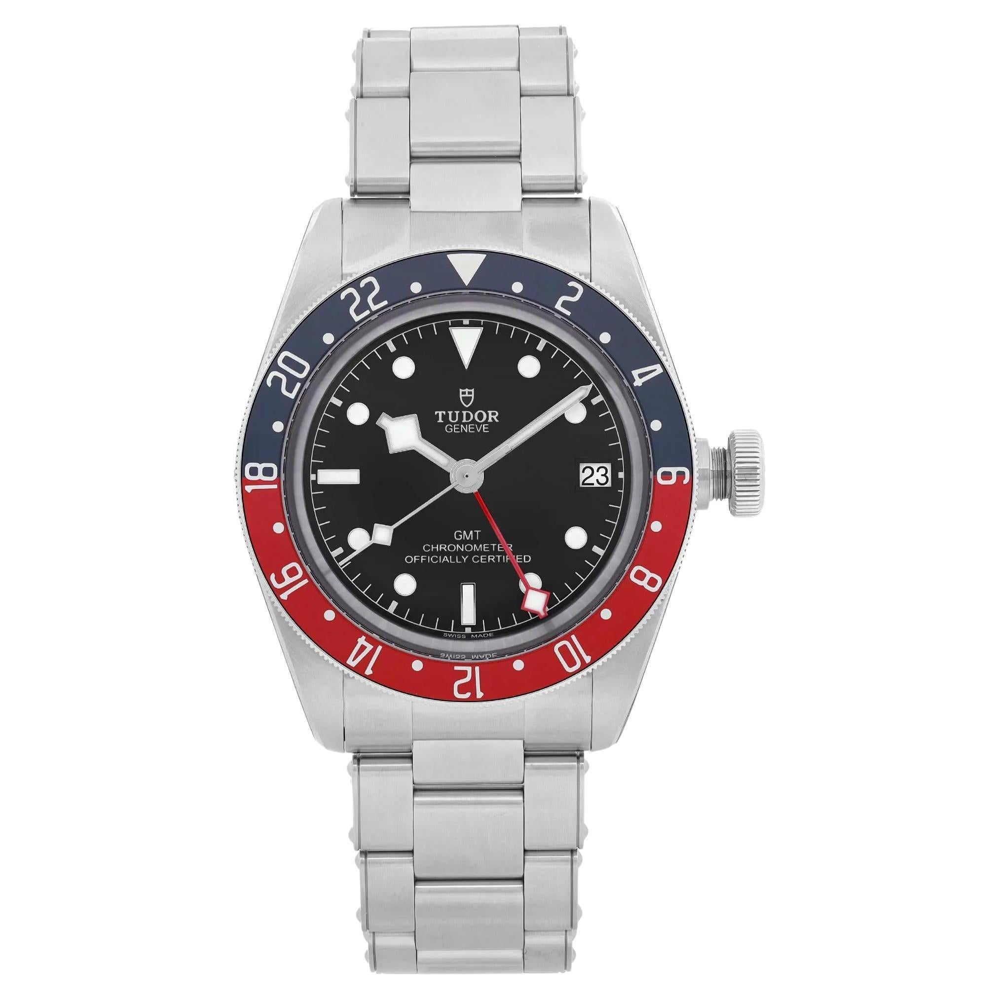 Tudor Heritage Black Bay GMT Steel Black Dial Automatic Men Watch 79830RB For Sale