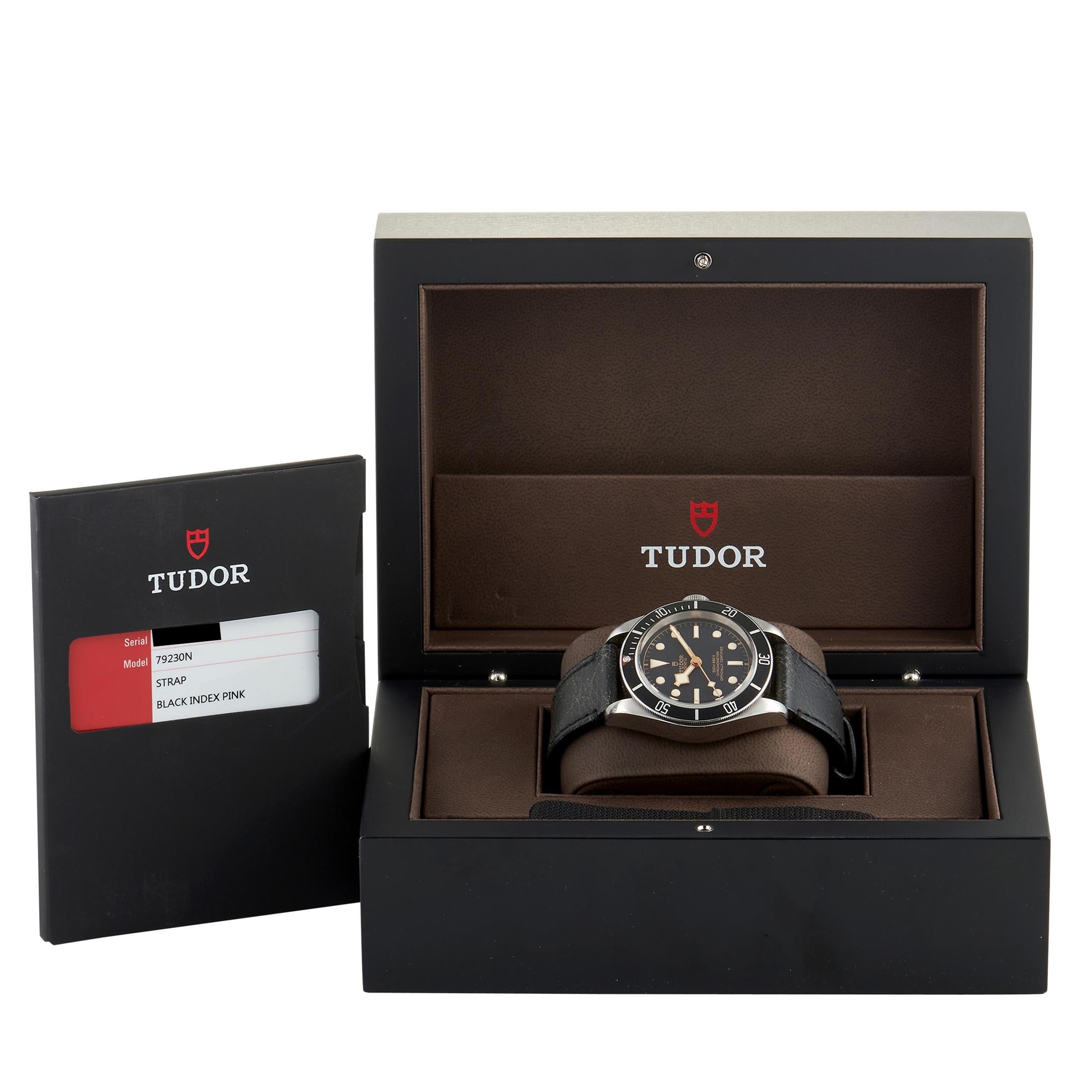 Tudor Heritage Black Bay Leather Watch 79230N 1