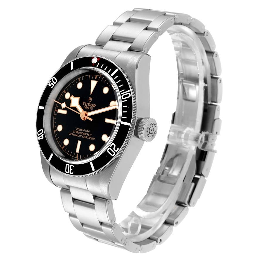 Tudor Heritage Schwarze Edelstahl-Herrenuhr 79230 Ungetragen 1
