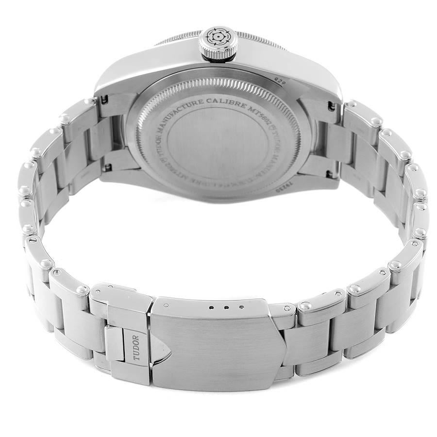 Tudor Heritage Schwarze Edelstahl-Herrenuhr 79230 Ungetragen 4