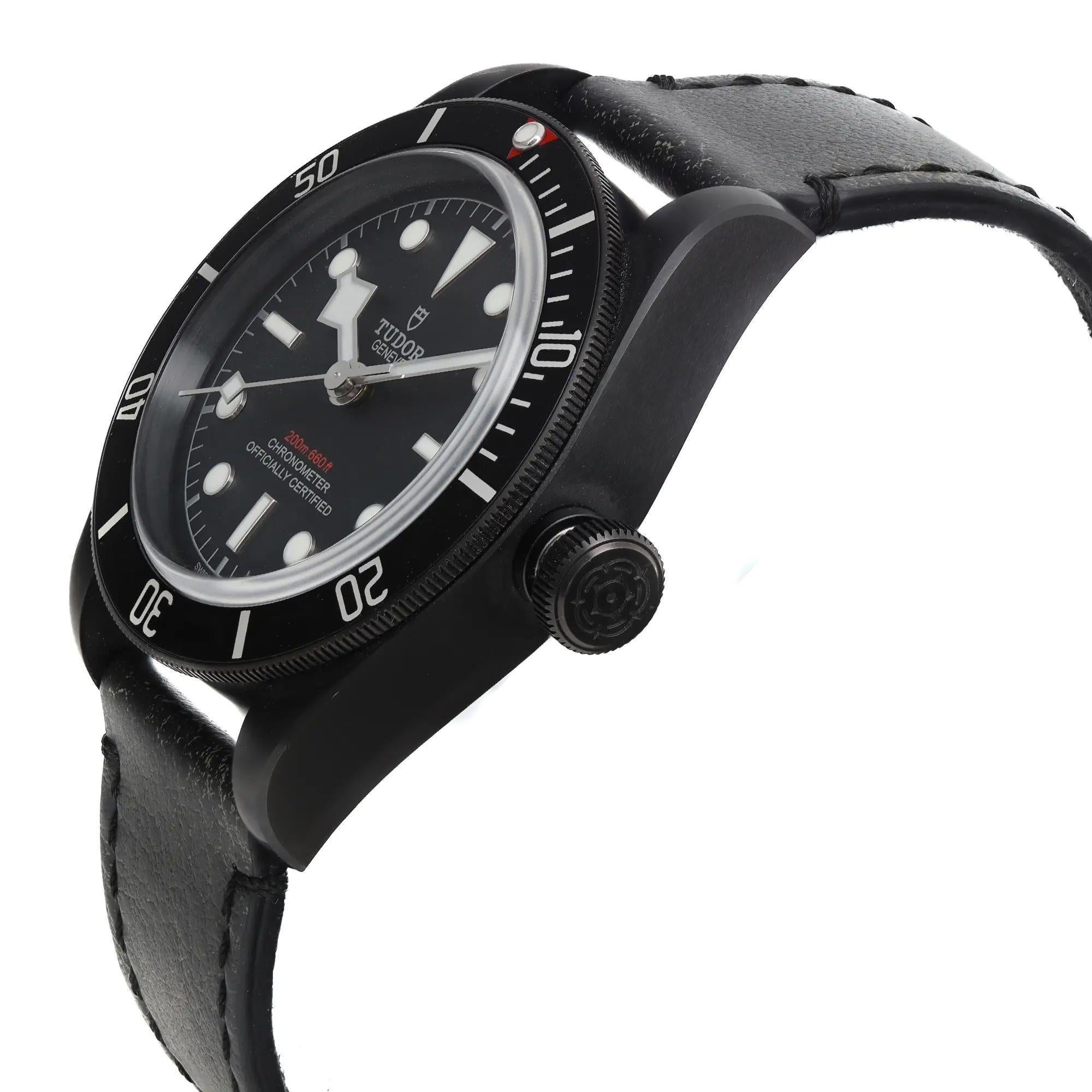Tudor Heritage Black Bay Steel PVD Montre automatique pour hommes 79230DK en vente 3