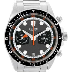 Tudor Heritage Chrono Grey Dial Steel Men's Watch 70330N