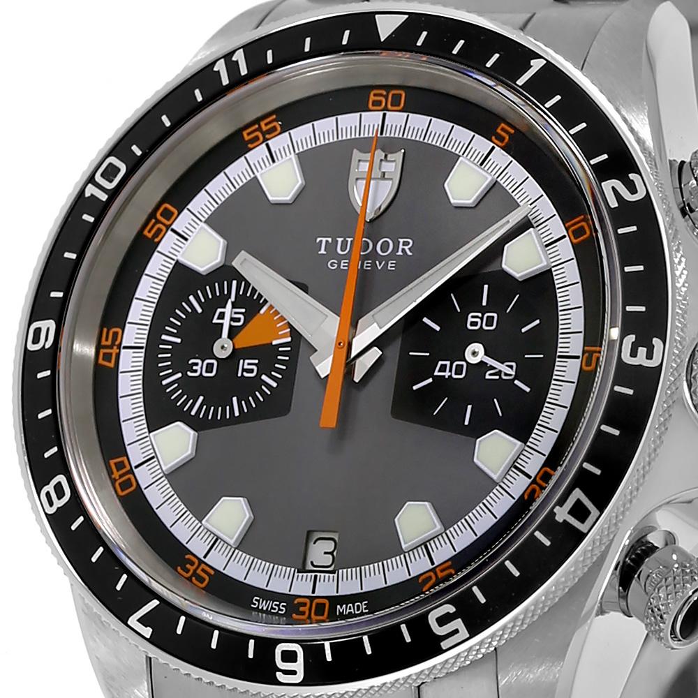 Modern Tudor Heritage Chrono Stainless-Steel Grey Chronograph Watch 70330N-0006