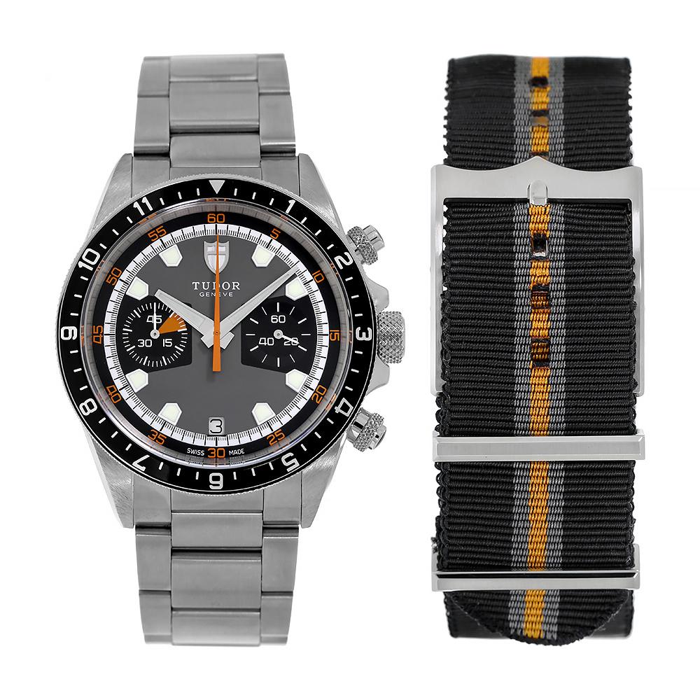 Tudor Heritage Chrono Stainless-Steel Grey Chronograph Watch 70330N-0006 2