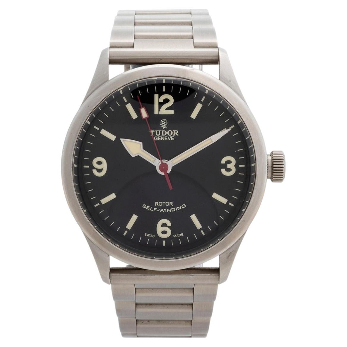 Tudor Heritage Ranger ref 79910. 41mm 3-6-9 Arabic Black Dial, Full Set, 2015