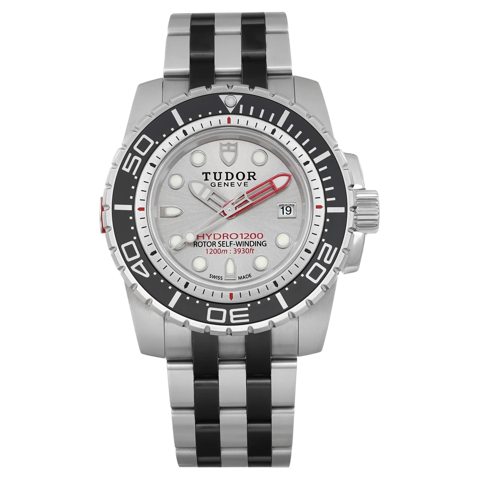 Tudor Hydronaut 1200 46mm Stainless Steel Silver Dial Automatic Watch 25000