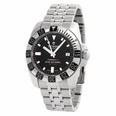 Tudor Hydronaut ii 20030 Stainless Steel Black Dial Automatic Watch