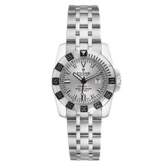 Tudor Hydronaut II Edelstahl Silber Zifferblatt Damenuhr 24030 Ungetragen