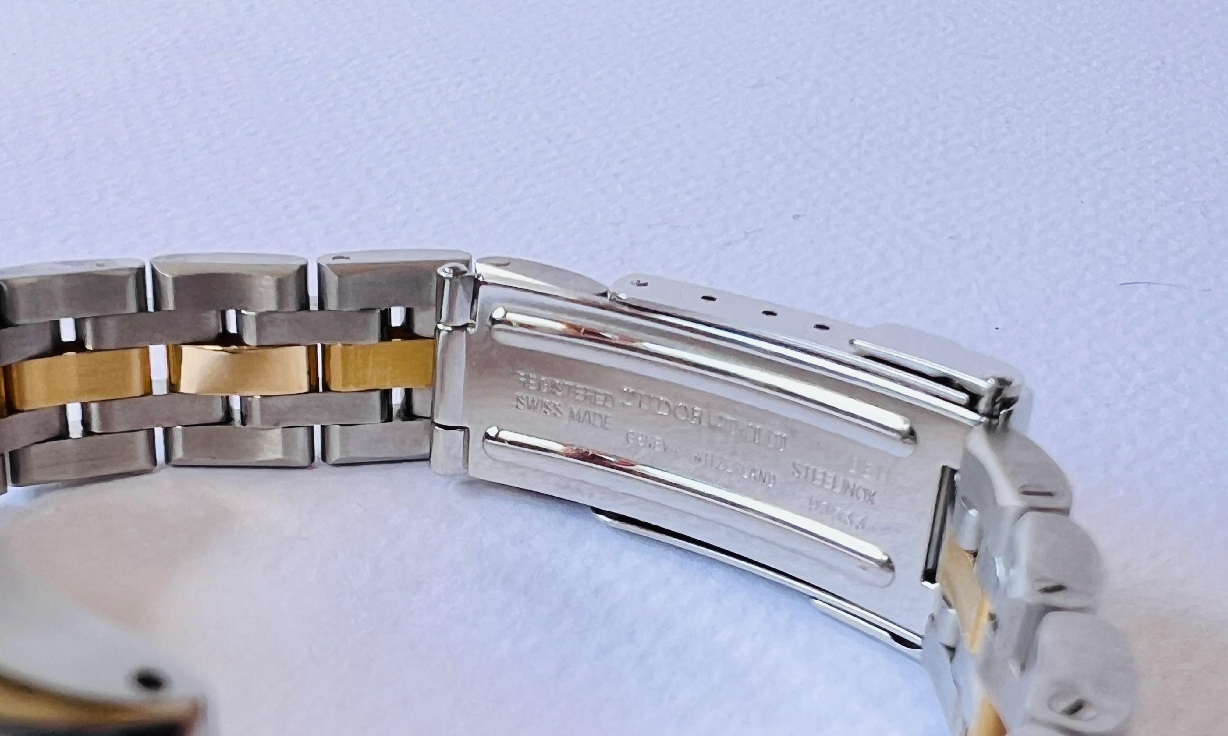 Tudor Hydronaut Princess Date Gold Bezel Steel & Gold Watch For Sale 6