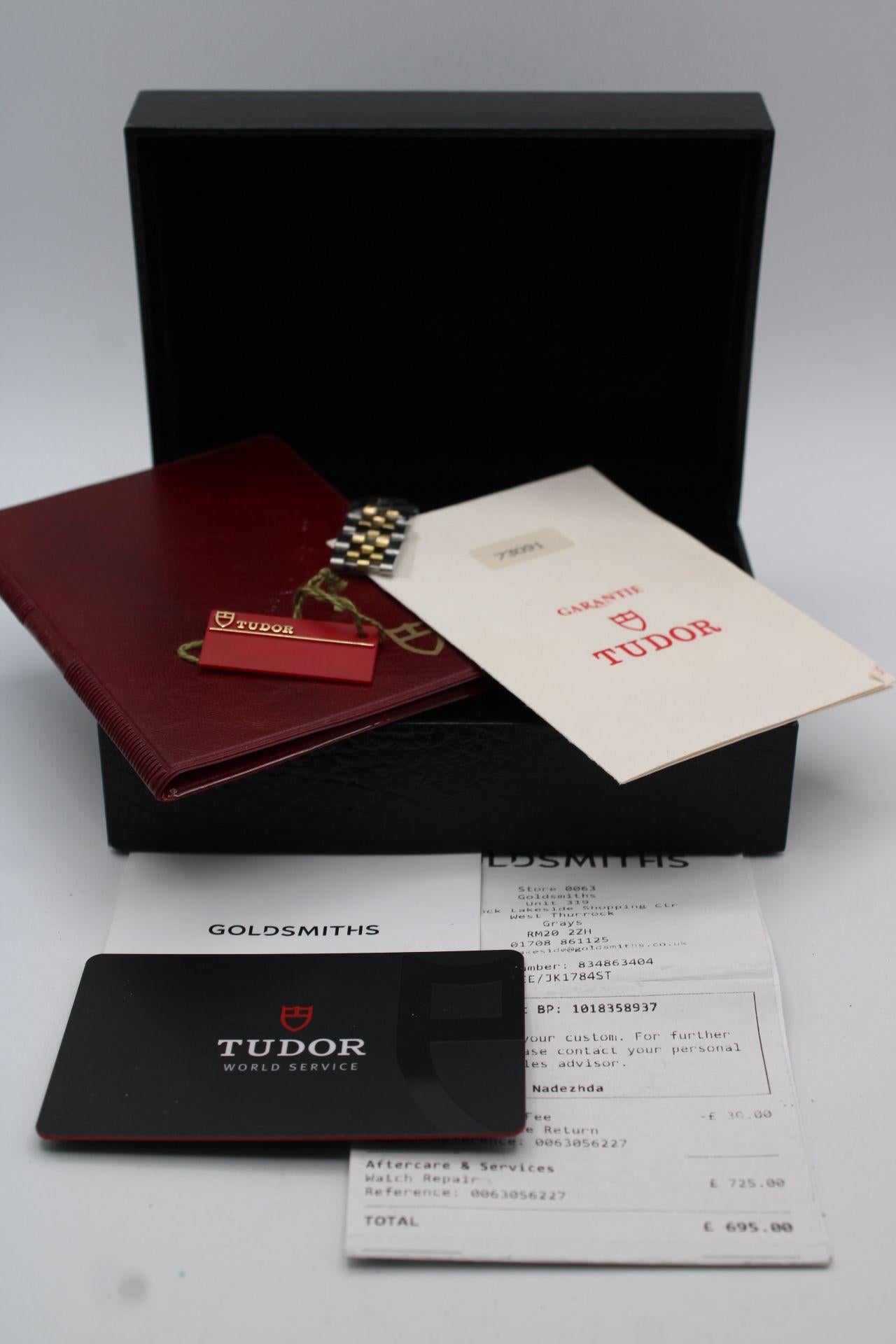 Tudor Mini Sub  33mm  Steel & Gold  Champagne Dial  Serviced by Tudor (2025) For Sale 9