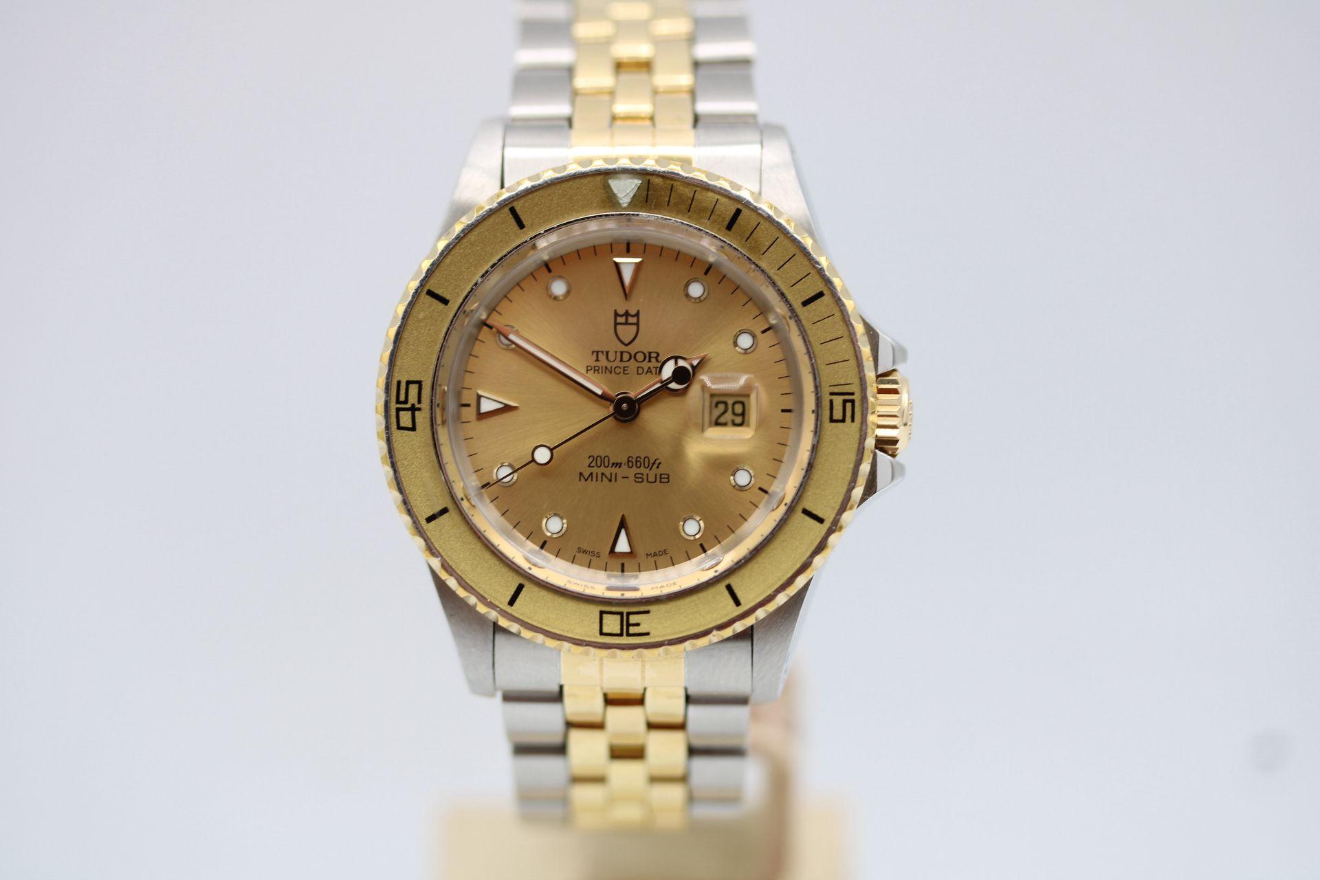 Tudor Mini Sub  33mm  Steel & Gold  Champagne Dial  Serviced by Tudor (2025)

This is without doubt one of the finest examples of a vintage Tudor Mini Sub available anywhere. Fully serviced by Tudor in March 2025, this model remains unworn since