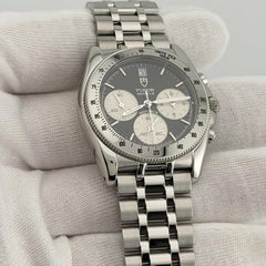 Tudor Monarch 15900 36mm Reverse Panda Black White Dial Chronograph Steel