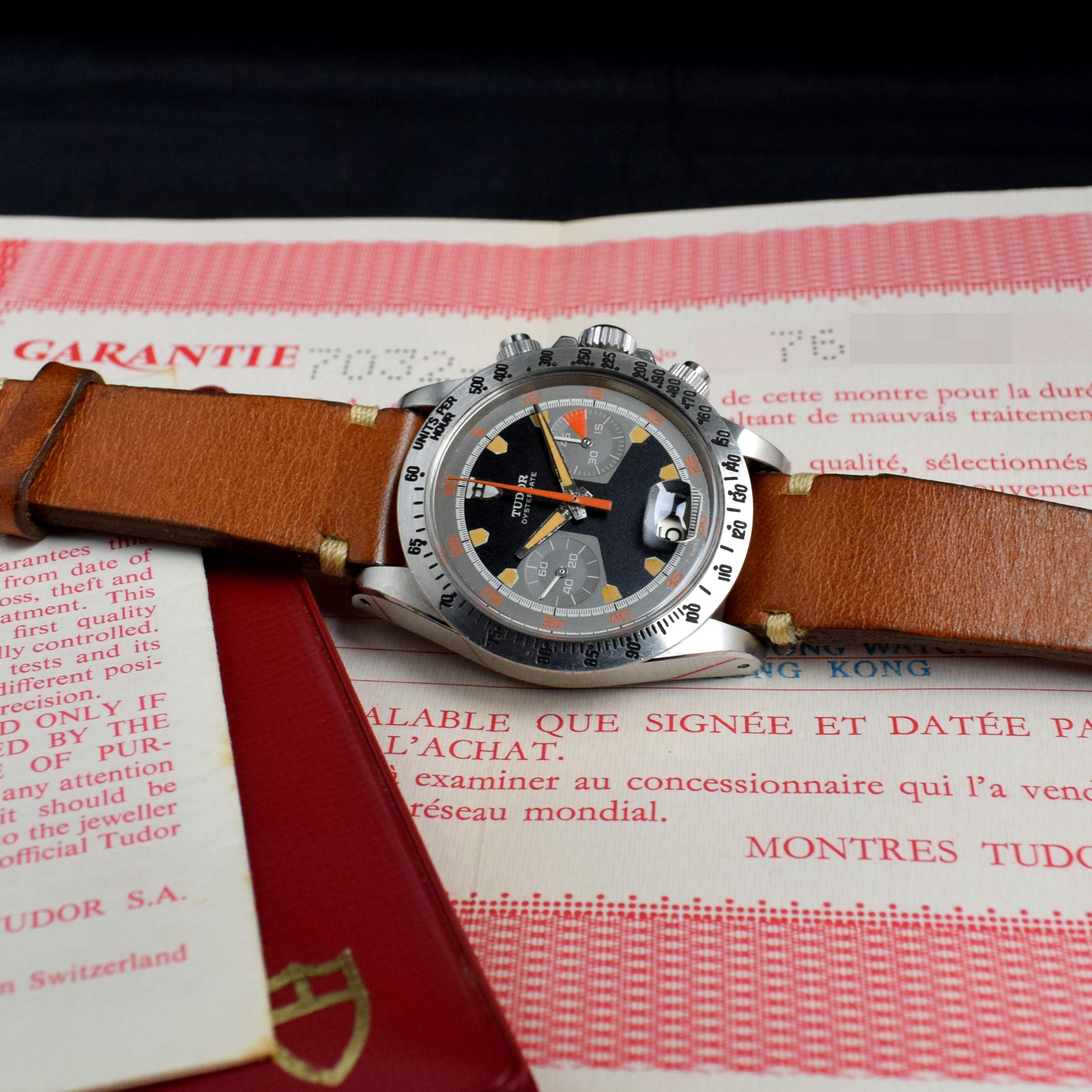 Brand: Vintage Tudor
Model: 7032
Year: 1971
Serial number: 76xxxx
Reference: OT1389

The Monte Carlo references 7032 was launched in 1970 as the first chronographs ever made by Tudor and only produced for approximately two years only. Due to the