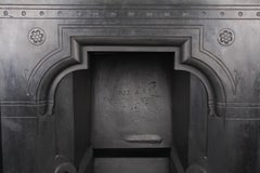 Tudor Neo Gothic, Cast Iron Register Grate, English Mid-19th Century