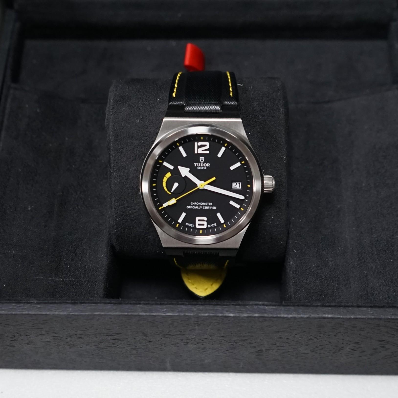 Tudor North Flag M91210N in Stainless Steel In Good Condition In Greenwich, CT