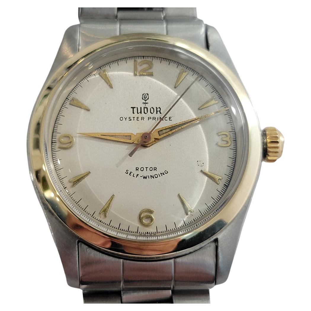 Tudor Oyster Prince Ref 7808 14k SS 34mm Mens 1940s Vintage Automatic RA646