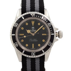 Tudor Oyster Prince Submariner No Date Steel Black Dial Men's Watch 7016/0