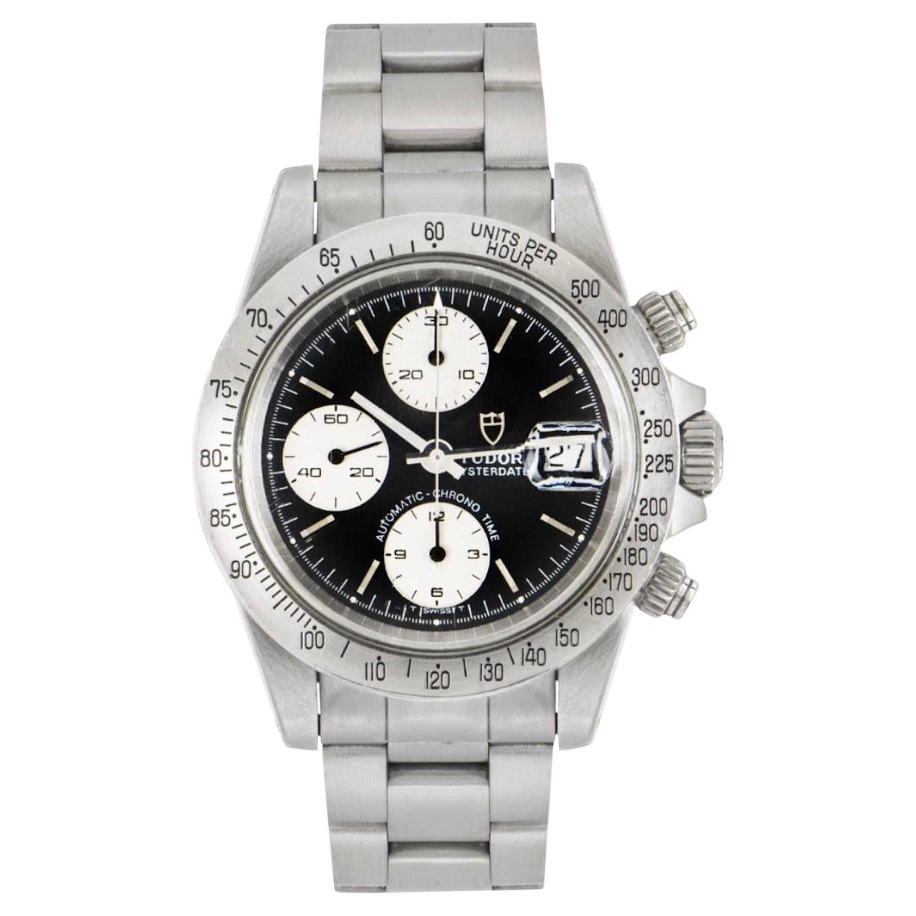 Tudor Oysterdate Big Bloke Montre en acier inoxydable