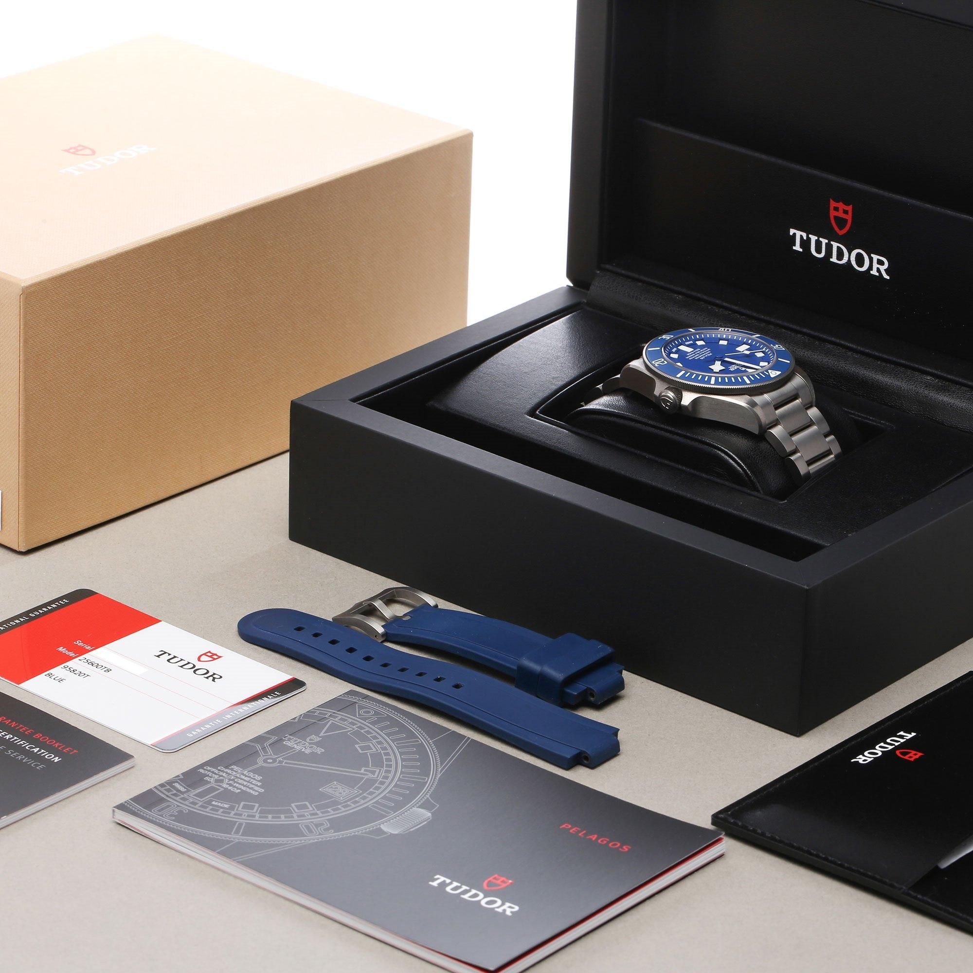 Tudor Pelagos 25600TB Men Stainless Steel Smurf Watch 3