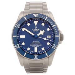 Tudor Pelagos 25600TB Men Stainless Steel Smurf Watch