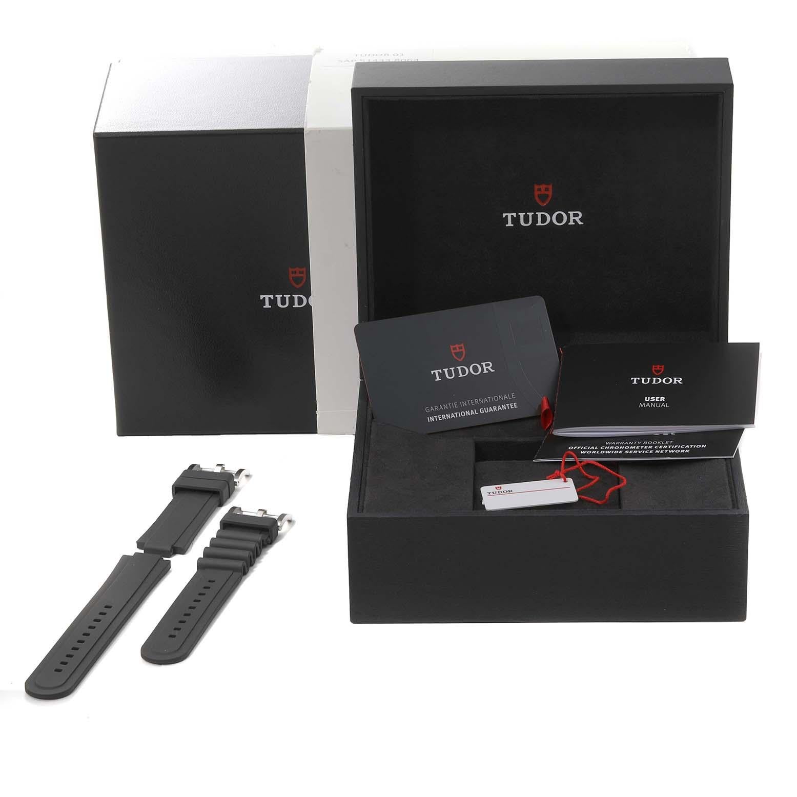 Tudor Pelagos 42mm LHD Titanium Steel Mens Watch 25610 Box Card 4