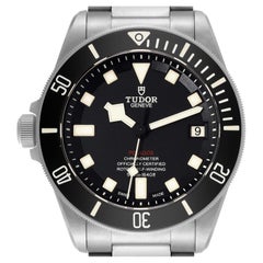 Tudor Pelagos 42mm LHD Titanium Steel Mens Watch 25610 Box Card