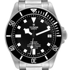 Tudor Pelagos Black Dial Titanium Mens Watch 25600TN Box Card