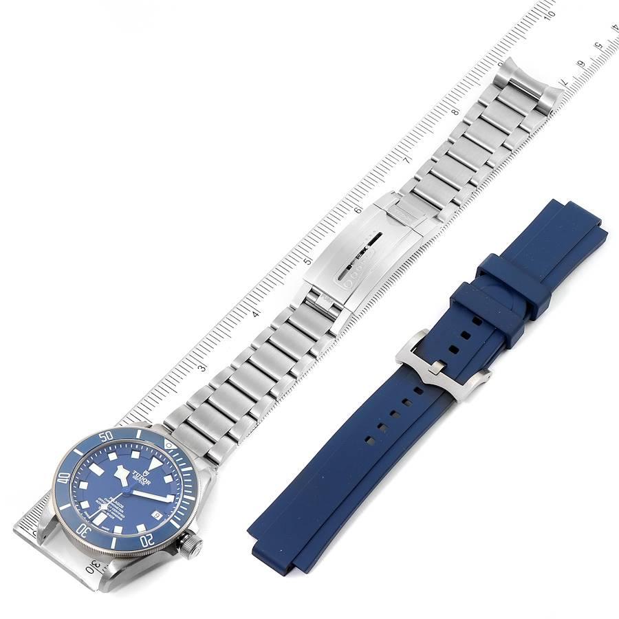 Tudor Pelagos Blue Dial Automatic Titanium Men's Watch 25600 Box Papers For Sale 3